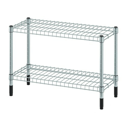 IKEA イケア　OMAR オマル　グレーグリーン　収納棚　シェルフ　ラック OMAR オマル シェルフユニット, グレーグリーン, 92x36x94 cm - IKEA