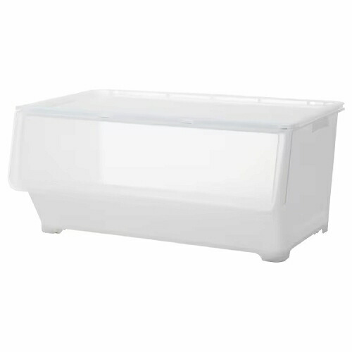 IKEA イケア ふた付きボックス 透明 67x42x31cm m50339937 FIRRA フィッラ インテリア 収納家具 押入れ収納 衣類収納 収納ケース おしゃれ シンプル 北欧 かわいい