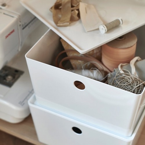 IKEA KUGGIS ボックス 6個セット KUGGIS クッギス ボックス, ライト