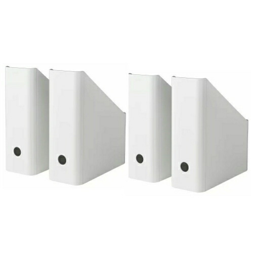 【楽天市場】【セット商品】IKEA イケア マガジンファイル ファイルボックス ホワイト白 2ピース×2セット m80515335x2