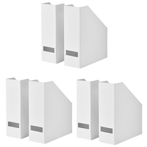 【楽天市場】【セット商品】IKEA イケア マガジンファイル ファイルボックス ホワイト 白 2ピース×3セット z90395417x3