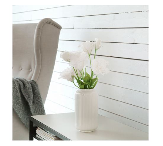   花瓶セット ホワイト ラベンダ ー2個セット 球型ミニ花瓶・角型ミニ花瓶 - MINI VASE - | 白山陶器直営
