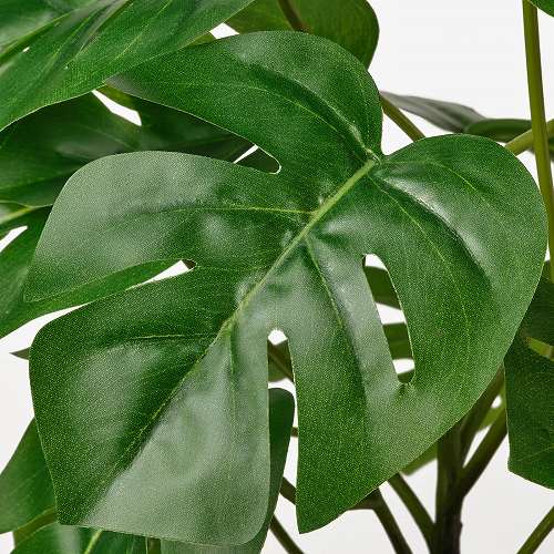 IKEA イケア 人工観葉植物 4号 室内 屋外用 モンステラ 12x32cm