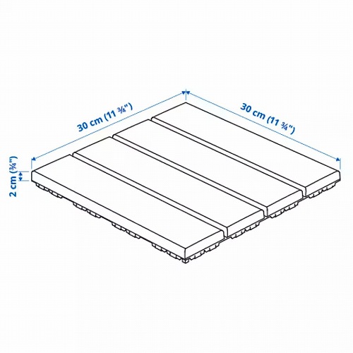 IKEA イケア フロアデッキ 屋外用 9 ピース v0010 RUNNEN ルッネン 花 