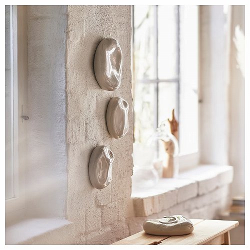 【イケア 限定商品】 ウォールデコレーション IKEA イケア ウォールデコレーション2点セット セラミック 石