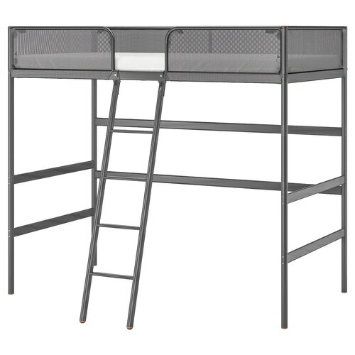 IKEA イケア ロフトベッドフレーム ダークグレー 90x200cm m10299448 TUFFING トゥッフィング ロフトベッド 二段ベッド 子供ベッド スチールフレーム 北欧 おしゃれ｜株式会社クレール
