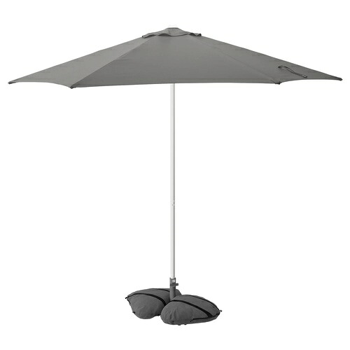 IKEA イケア パラソル 土台付 グレー/ダークグレー 270cm big69577495 HOGON ホーゴーン IGGON イッゴーン