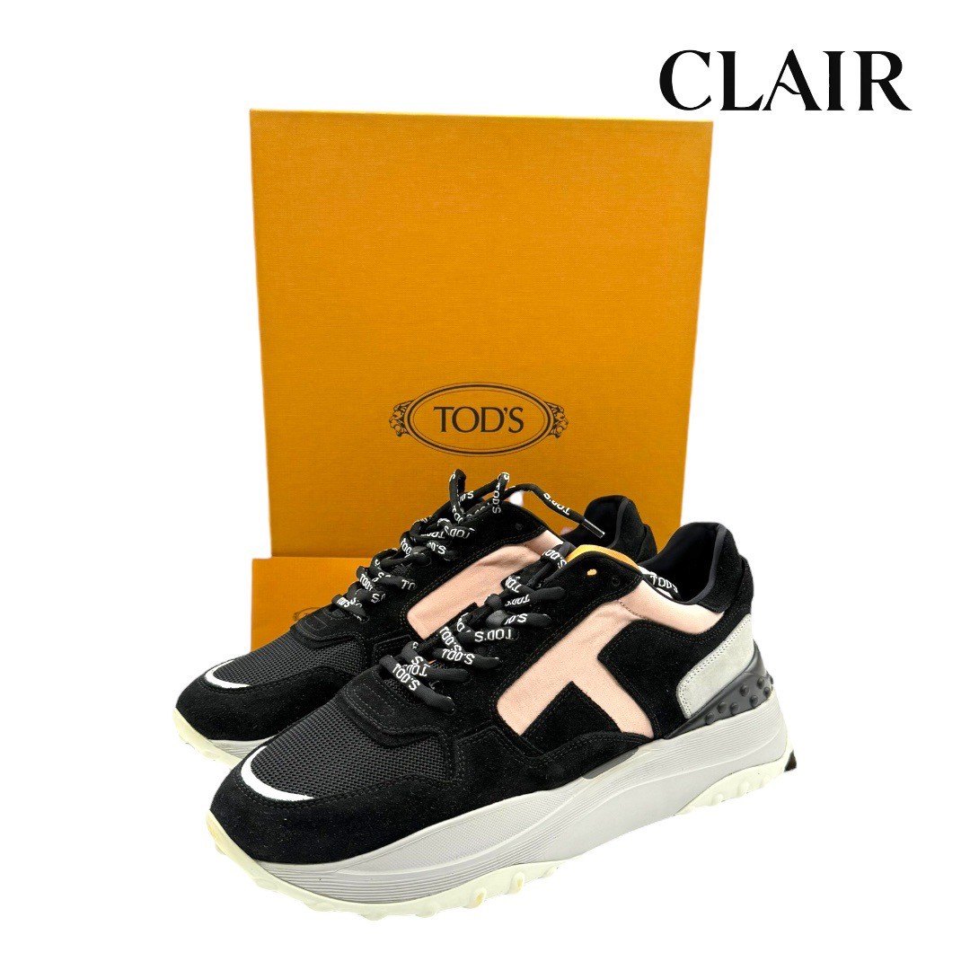 【中古】トッズ スニーカー XXW45B0BB50LY6 LLKS BLACK 28糎 レディース  TODS