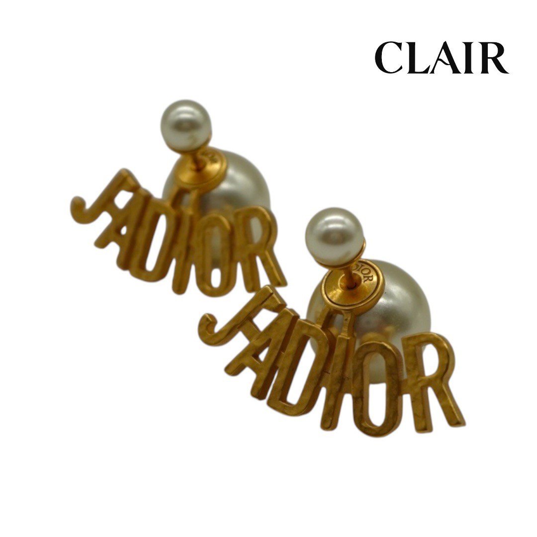 【中古】クリスチャンディオール ピアス レディース DIOR ゴールド パール ジャドール Christian Dior|CLAIRSTORE 店