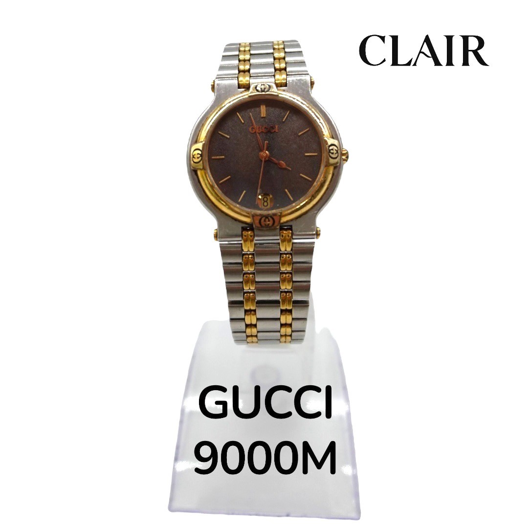 楽天市場】【中古】｜GUCCI グッチ 9000M クォーツ 腕時計 : 質屋かん