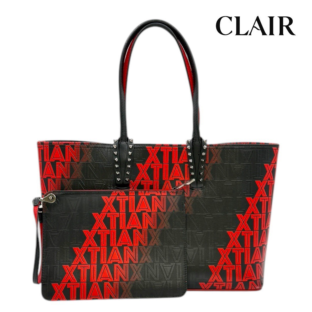 クリスチャンルブタン　フランジバス　ハンドバッグ　ショルダーバッグ　キャンバス 楽天市場】【中古】クリスチャン ルブタン フランジバス トートバッグ