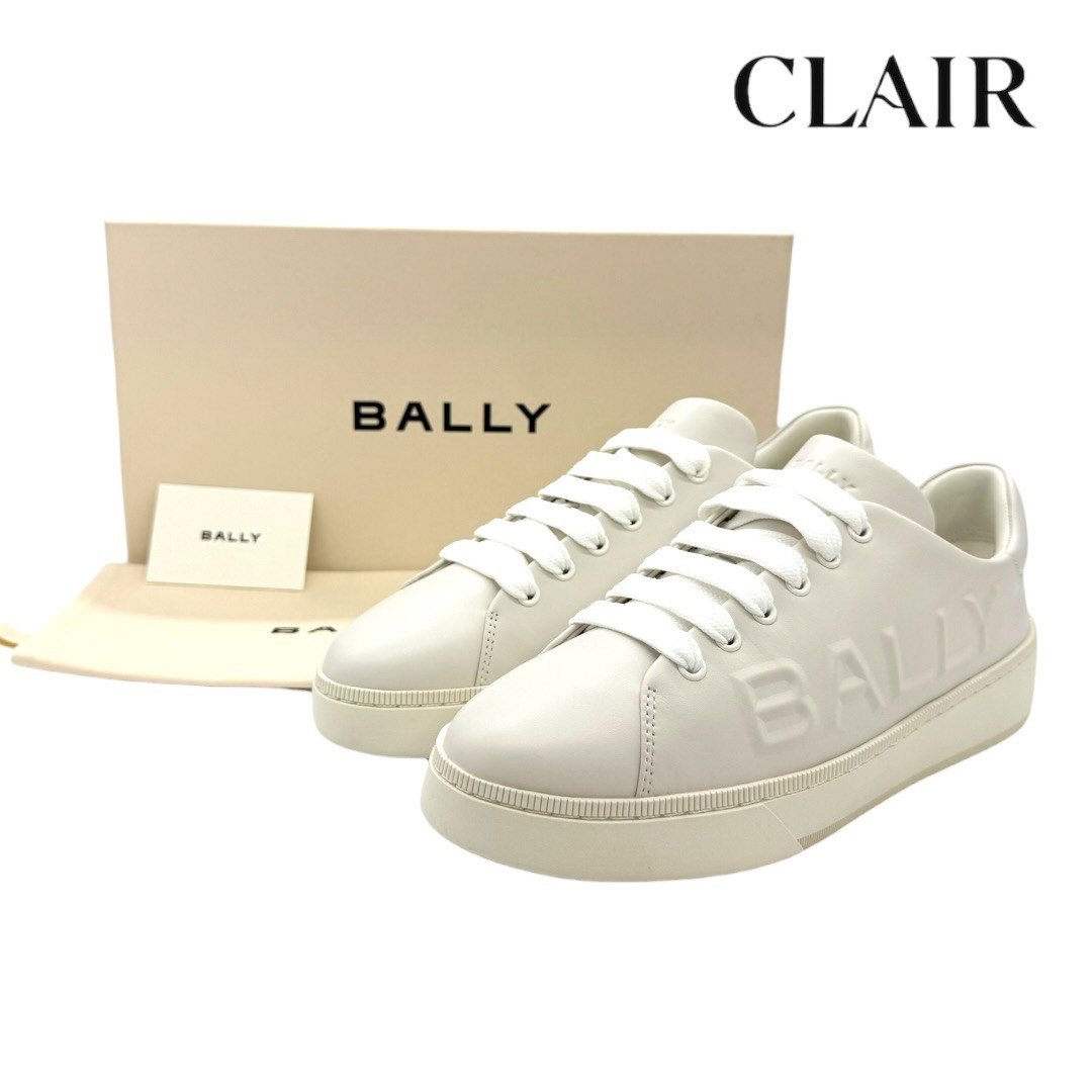 【26.5珊】 バリー メンズスニーカー 白いことなめし革 BALLY  エン主任者工業 未当て嵌める