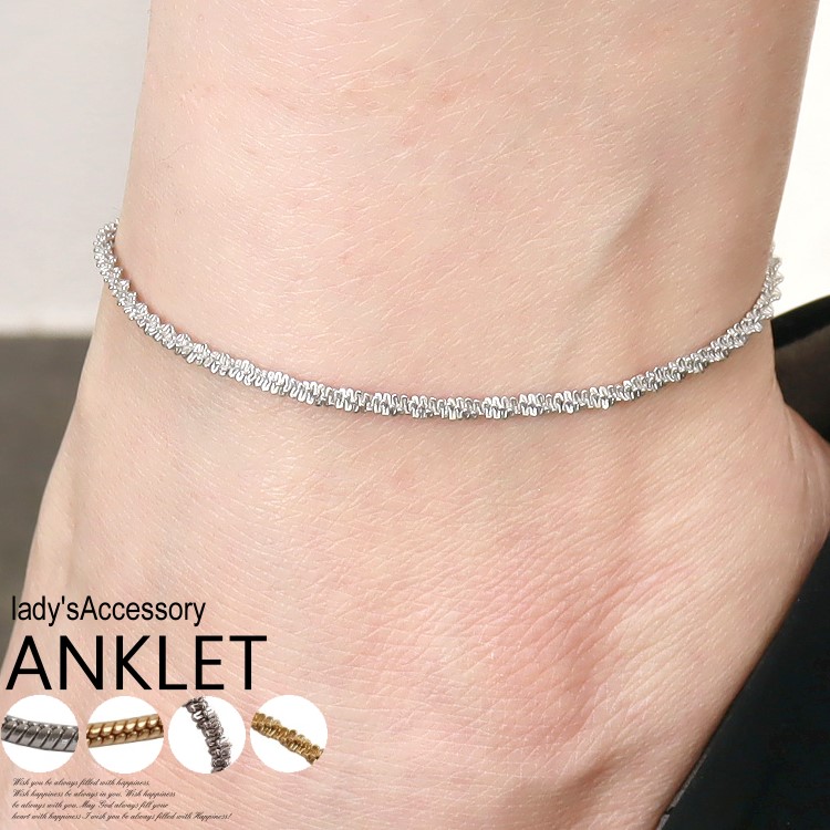 LADIES ANKLETS レディースアクセサリーアンクレット 楽天市場】アンクレット レディース 手作り 送料無料 つけっぱなし