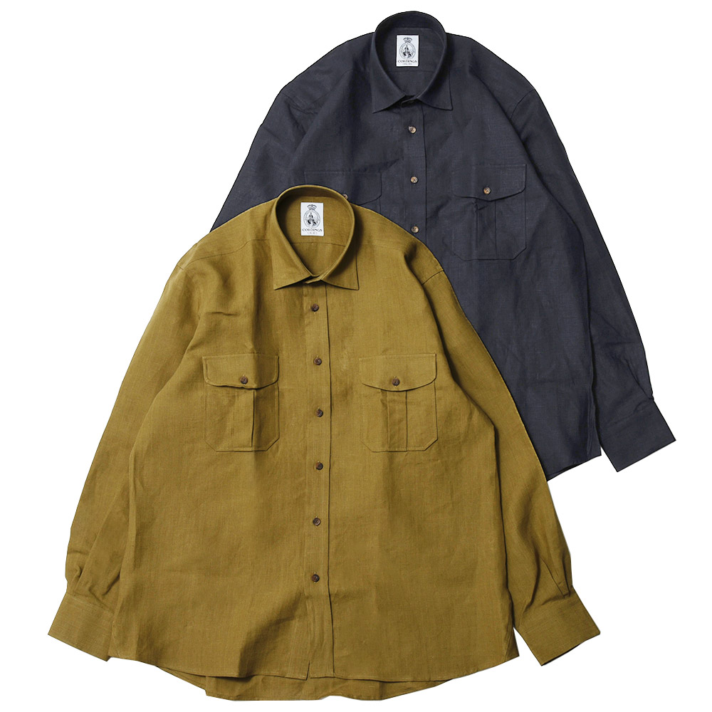 CORDINGS / コーディングス Spence Bryson アイリッシュリネンオーバーシャツ