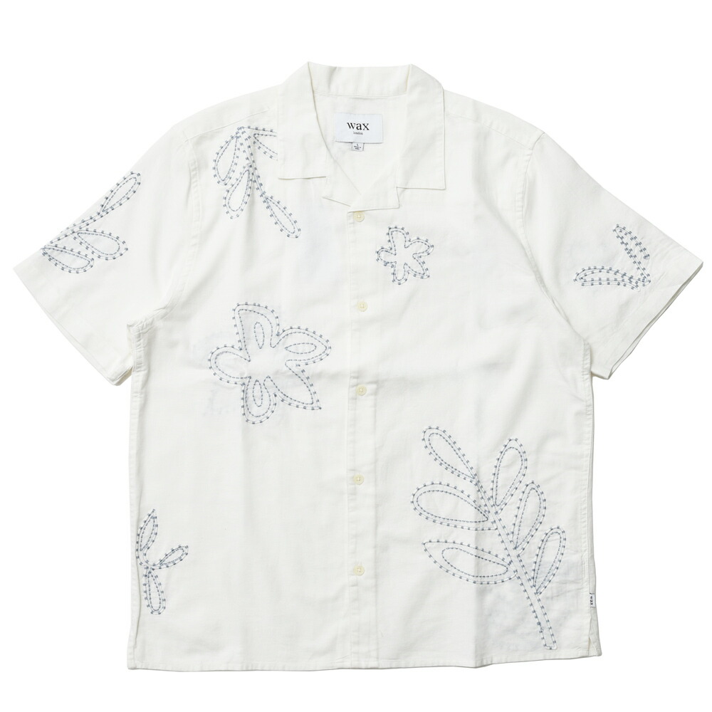 wax london / ワックスロンドン ディドコット エンブロイダリー オープンカラーシャツ|clam店