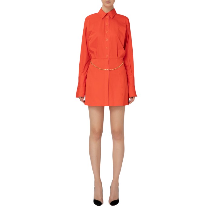 【置き目代わりになる店取りまわし商いもの】新品70％OFFELISABETTA FRANCHI(エリザベッタフランキ)衣装 御前上等な綿原料品  ロングプルオーバー チェーン店 ロゴタイプ入り口・入口名取り草