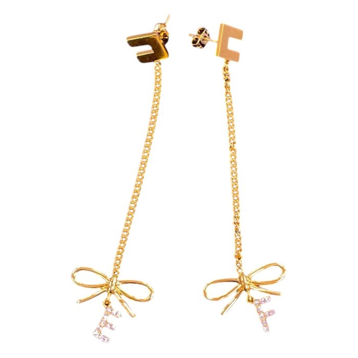 【正規代理店取扱商品】新品50%OFFELISABETTA FRANCHI(エリザベッタフランキ) ピアス ゴールドチェーン|CLANTE OUTLET店
