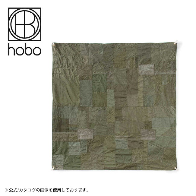 ★hobo ホーボー DAY BLANKET L UPCYCLED US ARMY CLOTH Olive デイブランケットエルアップサイクルユーエスアーミークロス HB-A3513 【 膝掛け アウトドア パッチワーク 】 23,118円