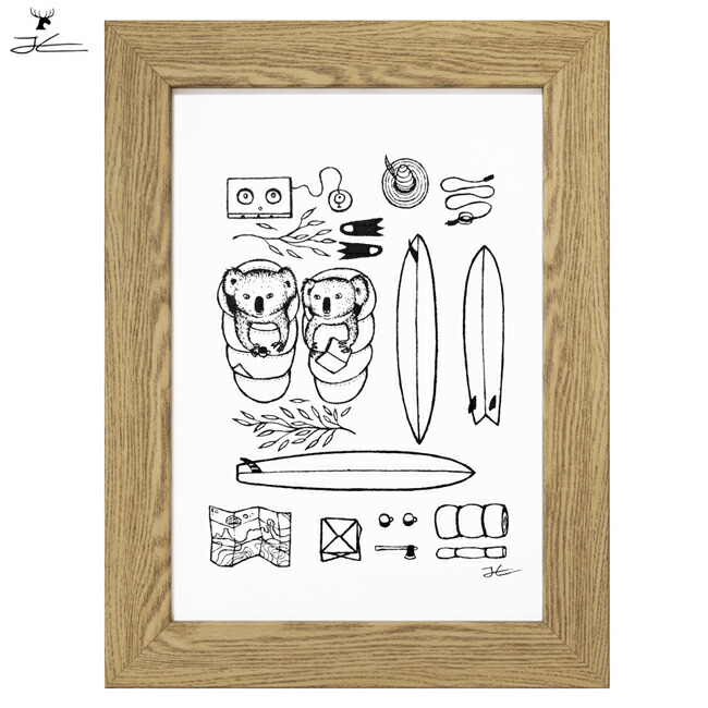 PK額装品 1 ジョナスクレアッソン サーフィン サーフアート A4額入 JONAS CLAESSON ジョナスクレアッソン SURF TRIPPING サーフ