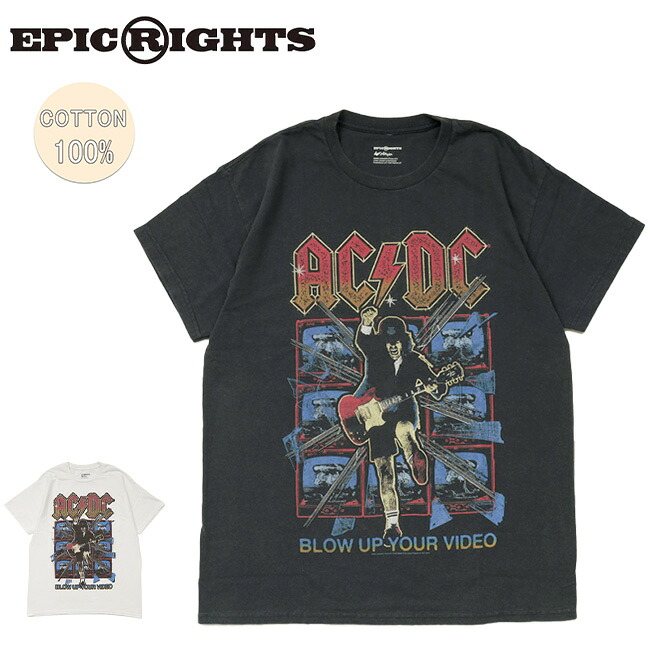 Epic Rights Merchandise 【楽天市場】★EPIC RIGHTS エピックライツ ACDC BLOW UP YOUR VIDEO EP-ACDC-02 【 Tシャツ ...