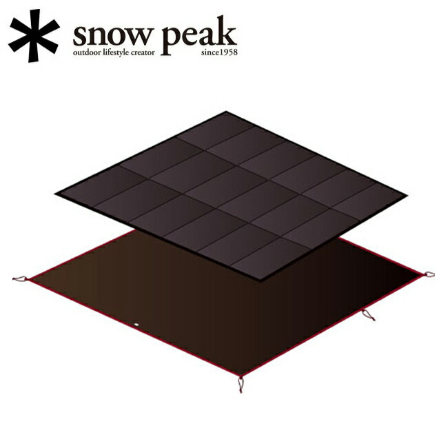 ★Snow Peak スノーピーク アメニティドームL マットシートセット SET-121D 【 アメニティドームL専用 テント インナーマット グランドシート キャンプ アウトドア 】