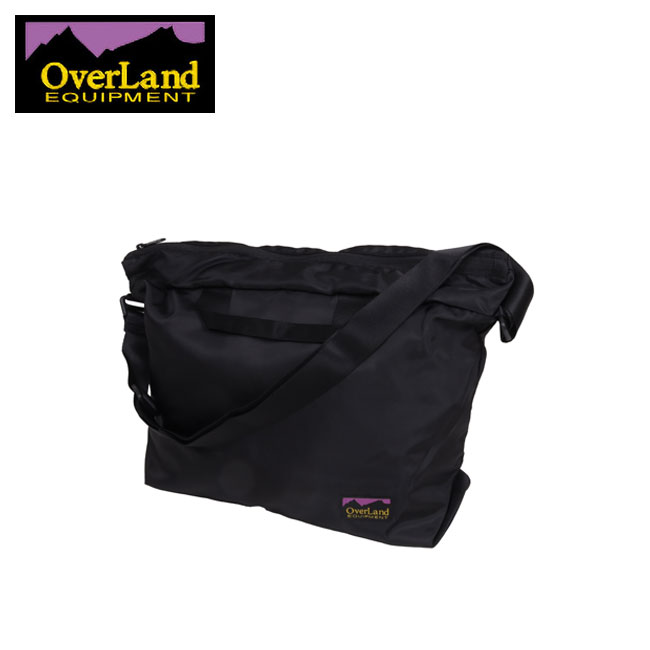 【クーポン配布中】★OverLand EQUIPMENT オーバーランドイクイップメント SHOULDER BAG ショルダーバッグ Black OL-251004 【 斜めかけ 肩掛け トラベル 旅行 フェス アウトドア キャンプ 18L 】|Clapper