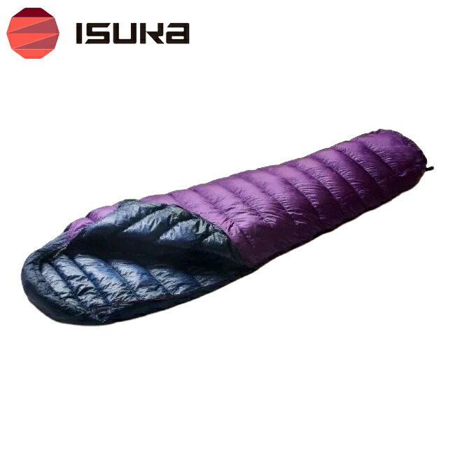 ★ISUKA イスカ エアドライト 190 【 寝袋 シュラフ 羽毛 ダウン マミー型 軽量 撥水 車中泊 登山 サイクリング 防災 キャンプ アウトドア 】