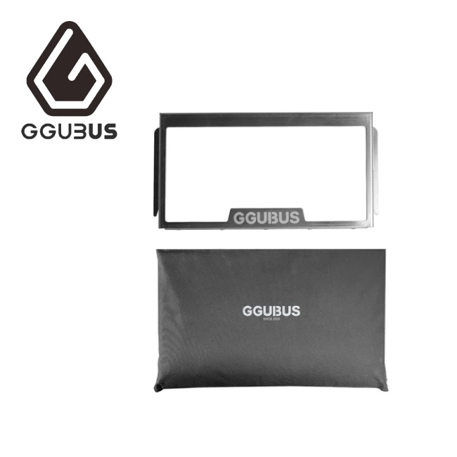 【4/4 20時~4/10 23時59分限定クーポン配布中】★GGUBUS クバス Full Stainless Dual Stove専用ガラスパネル(L) 【 オプション 焚火 BBQ バーベキュー キャンプ アウトドア パーツ 】