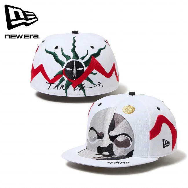 【4/4 20時～4/10 23時59分限定クーポン配布中】★NEWERA ニューエラ 59FIFTY TARO OKAMOTO 岡本太郎 太陽 ホワイト 14683819 【 帽子 キャップ アウトドア ユニセックス 】