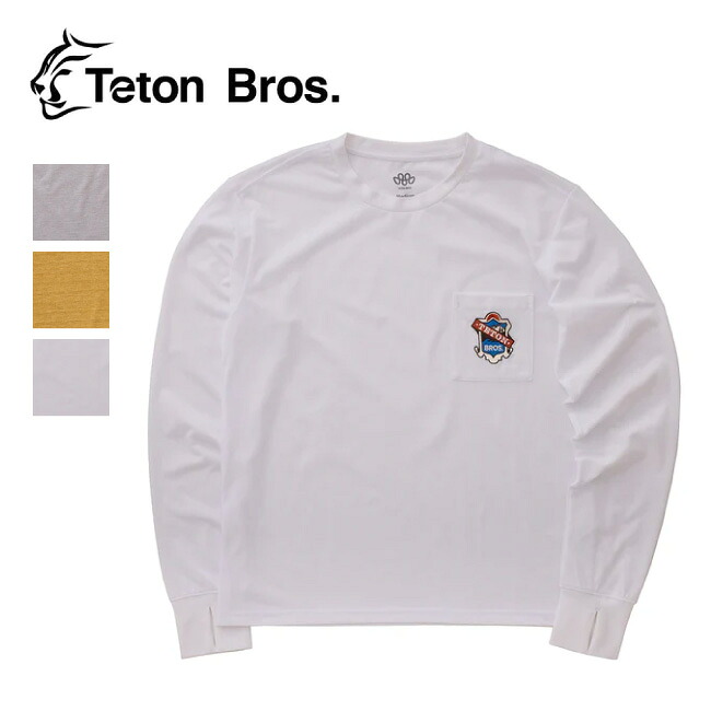 ★Teton Bros ティートンブロス TB Emblem L/S Tee エンブレムロングスリーブティー TB253-500 【 トップス 長袖 吸水 抗菌 防臭 UPF+30 耐摩耗 ストレッチ アウトドア 】