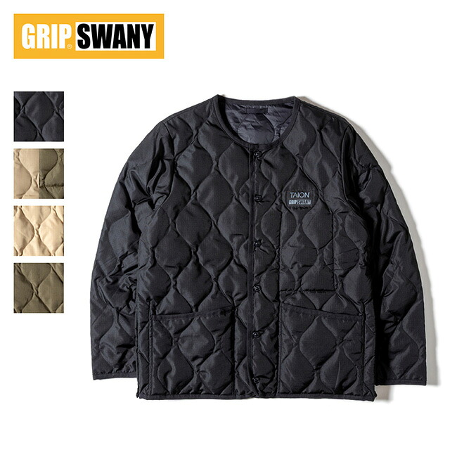 【クーポン配布中】★TAION×GRIP SWANY タイオン×グリップスワニー DOWN JACKET ダウンジャケット TAION-GRIPSWANY-JK01 【 コラボ アウター 防寒 保温 撥水 キャンプ アウトドア 】|Clapper