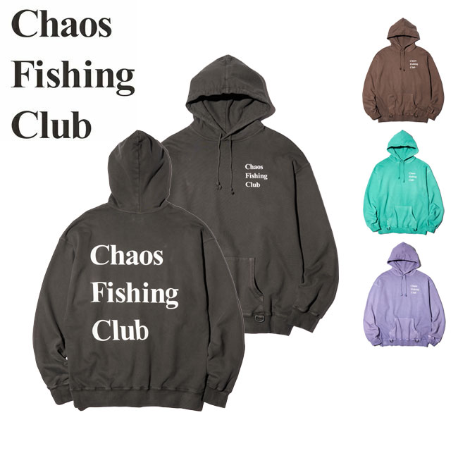 【4/4 20時～4/10 23時59分限定クーポン配布中】★Chaos Fishing Club カオスフィッシングクラブ Logo Pigment Hoodie ロゴピグメントフーディー CFC-25AW-CUT01 【 トップス パーカー フード キャンプ アウトドア 】