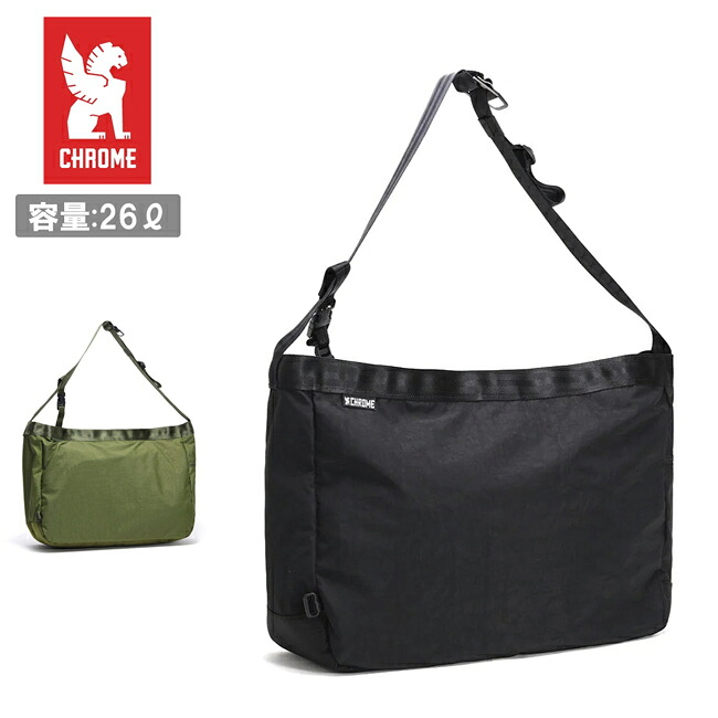 ★CHROME クローム Newspaper Messenger ニュースペーパーメッセンジャー JP197BKCK/MOSS 【 ショルダーバッグ 斜めかけ 防水 軽量 PC カバン 通勤 通学 アウトドア 】｜Clapper 9,504円