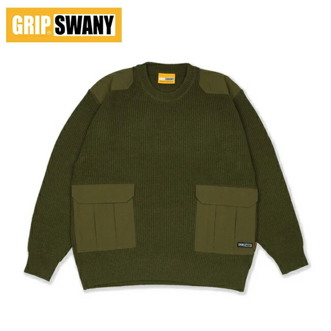 GRIP SWANY GSC-53 オリーブ XLサイズ ニットセーター GRIP SWANY グリップスワニー セーター ニット FP MIL