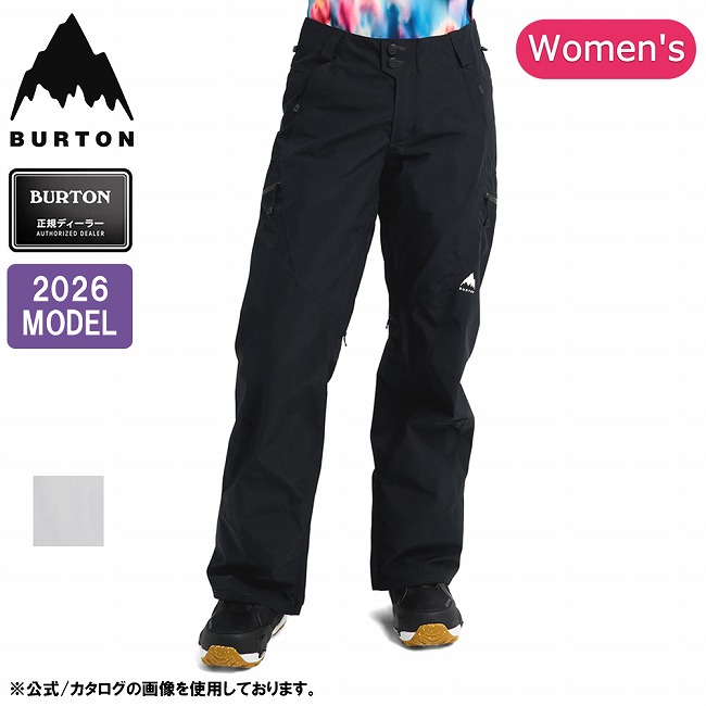 【4/4 20時～4/10 23時59分限定クーポン配布中】★2026 BURTON バートン Women's Reserve GORE-TEX 2L Pants ウィメンズリザーブゴアテックス2Lパンツ 302481 【 レディース スノーボード スノボ スノボー ウェア ボトムス 防水 撥水加工 日本正規品 】