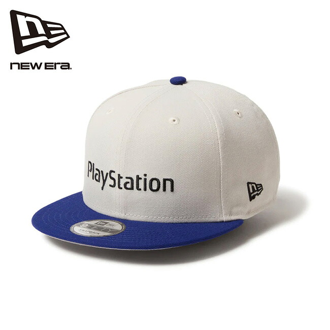 ★NEWERA ニューエラ 9FIFTY PlayStation プレイステーション ファミリーマーク ストーン/ダークロイヤル 14693333 【 帽子 キャップ コラボ プレステ スナップバック アウトドア 】