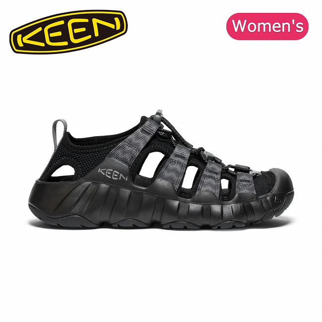 【クーポン配布中】★KEEN キーン HYPERPORT H2 ハイパーポートエイチツー Black/Steel Grey 1028657 【 レディース ウィメンズ サンダル 靴 抗菌 防臭 速乾 耐摩耗 撥水 】｜Clapper
