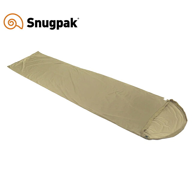 【4/14 20:00-4/17 9:59 限定クーポン配布中】★Snugpak スナグパック TS1ライナー デザートタン SP51401DTN 【 寝袋 シュラフ インナーシーツ 通気性 透湿性 キャンプ アウトドア 】