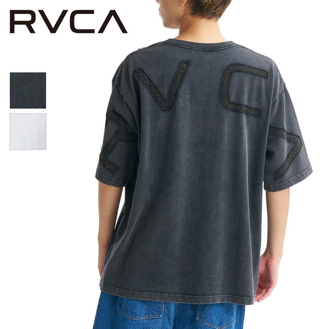 ★RVCA ルーカ Back Side Arch SS バックサイドアーチショートスリーブTシャツ BG041210 【 トップス 半袖 クルーネック 刺繍 コットン 綿 キャンプ アウトドア 】【メール便・代引不可】