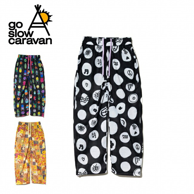 ★go slow caravan ゴースローキャラバン ガラガライージーワイドパンツ 360214 【 ボトムス ズボン ワイド リラックス 】【メール便・代引不可】