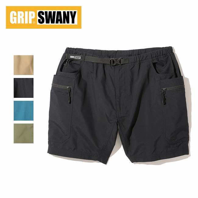 ★GRIP SWANY グリップスワニー RIPSTOP SUPPLEX GEAR SHORTS リップストップサプレックスギアショーツ GSMS-148 【 ボトムス ショートパンツ 短パン ナイロン 登山 ハイキング キャンプ アウトドア 】