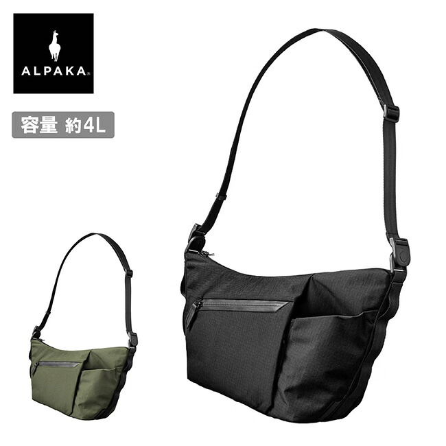 【クーポン配布中】★ALPAKA アルパカ Flow Satchel 4L フローサッチェル 4185 【 カバン 肩掛け アウトドア ボディーバッグ スリングバッグ 】|Clapper