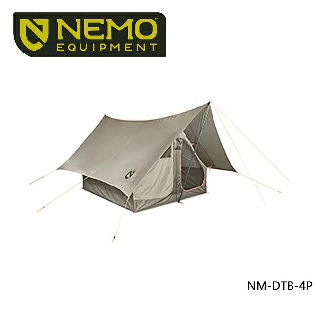 【クーポン配布中】★NEMO Equipment ニーモ・イクイップメント テント DARK TIMBER 4P ダークティンバー 4P NM-DTB-4P 【TENTARP】【TENT】 テント キャンプ アウトドア｜Clapper