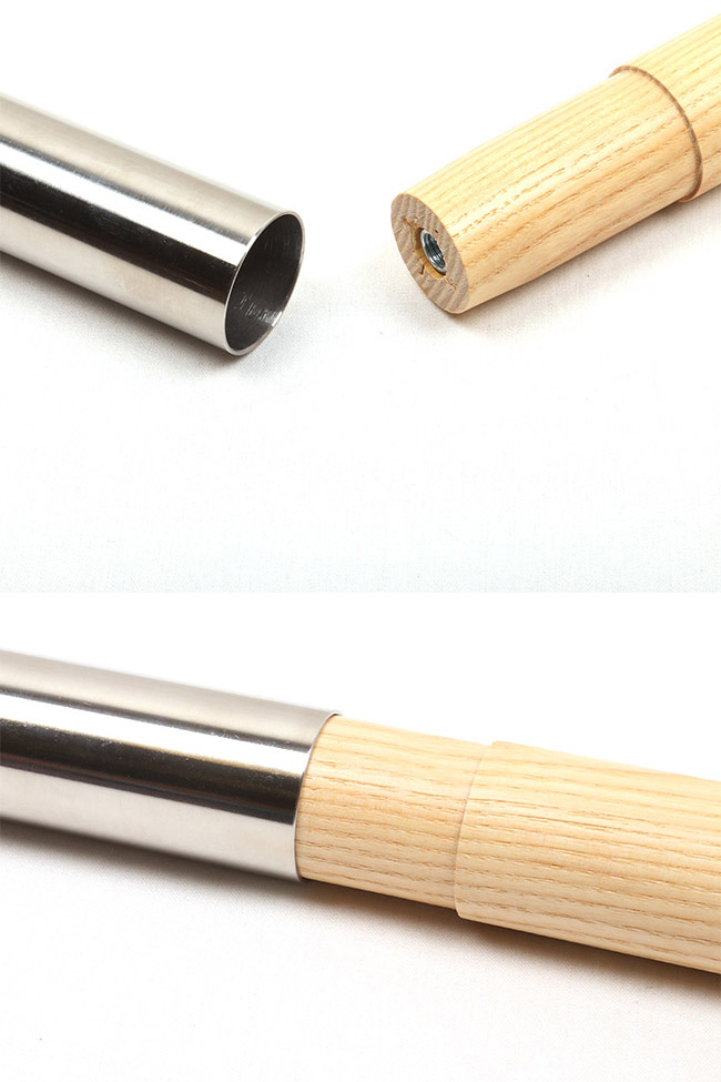 HangOut×MikanコラボWoodPole21002本セットMKN-H2100ハングアウト×ミカン【アウトドア/キャンプ/天然木/ウッドポール】
