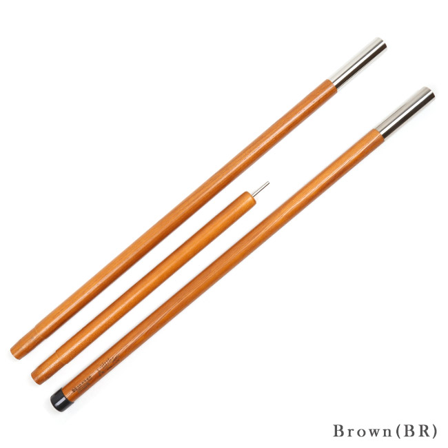HangOut×MikanコラボWoodPole21002本セットMKN-H2100ハングアウト×ミカン【アウトドア/キャンプ/天然木/ウッドポール】