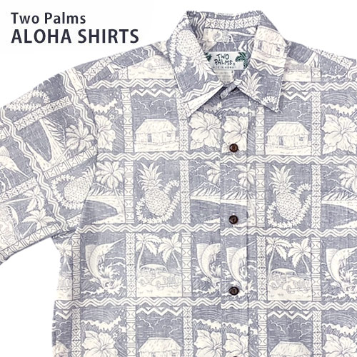 楽天市場】アロハシャツ メンズ Two Palmsトゥーパームスラブシャック