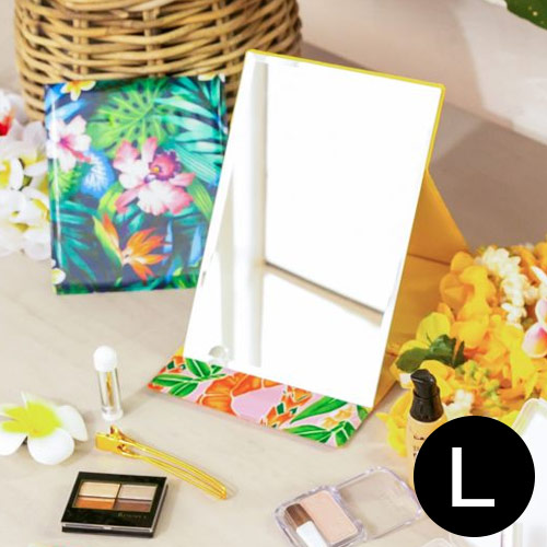 楽天市場】○o。【Maunaloa】ハワイアン ハワイ生地 折りたたみミラー