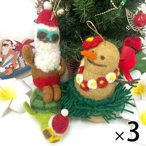 楽天市場】ハワイアン クリスマス ペーパーボール オーナメントサンタ