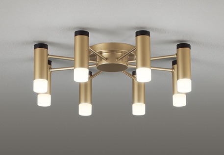 オーデリック CONNECTED LIGHTING シャンデリア ～10畳 ゴールド 8灯 LED 調色 調光 Bluetooth OC257197BR