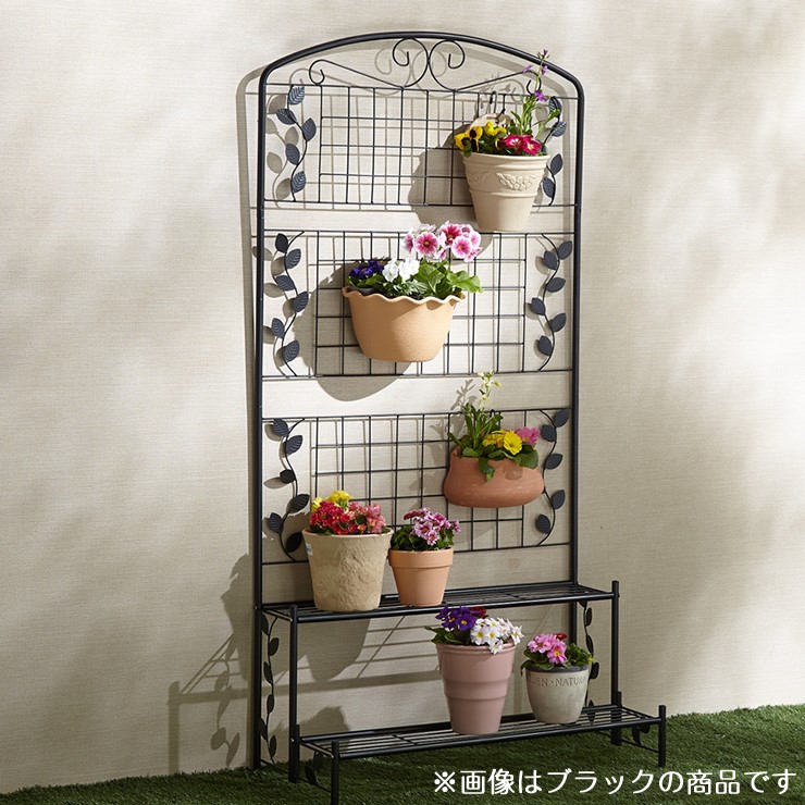 楽天市場】【送料無料】谷村実業 フェンス付きフラワースタンド 幅80cm